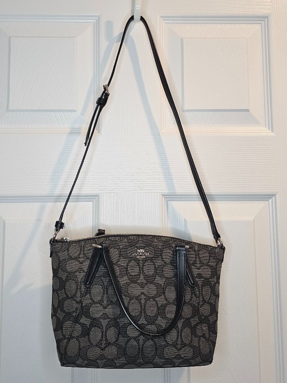 NWOT Coach Signature Mini Kelsey Satchel Crossbody Bag Khaki/Brown F27580 Purse